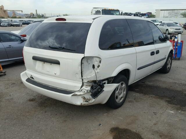 1D4GP24393B233011 - 2003 DODGE GRAND CARA WHITE photo 4