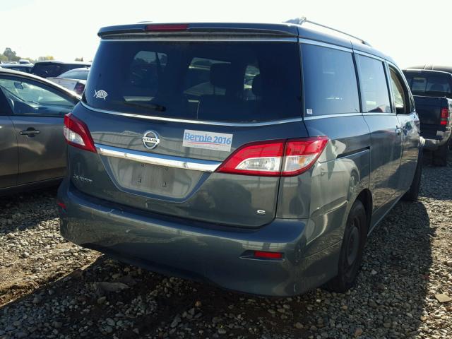 JN8AE2KP1C9044086 - 2012 NISSAN QUEST S TEAL photo 4