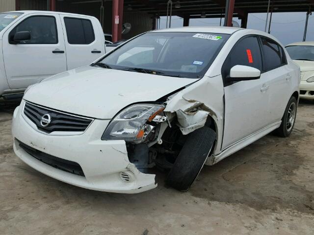 3N1AB6AP9AL674345 - 2010 NISSAN SENTRA 2.0 WHITE photo 2