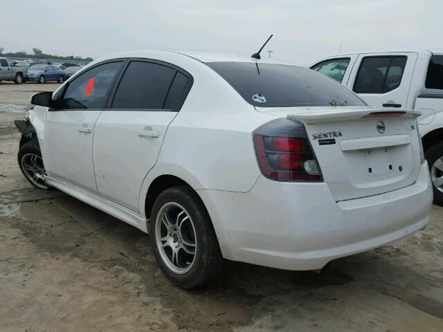 3N1AB6AP9AL674345 - 2010 NISSAN SENTRA 2.0 WHITE photo 3