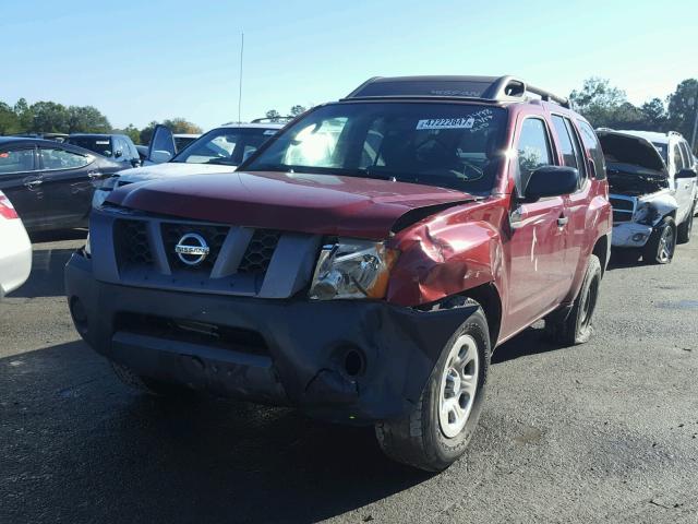 5N1AN08U37C542498 - 2007 NISSAN XTERRA OFF RED photo 2