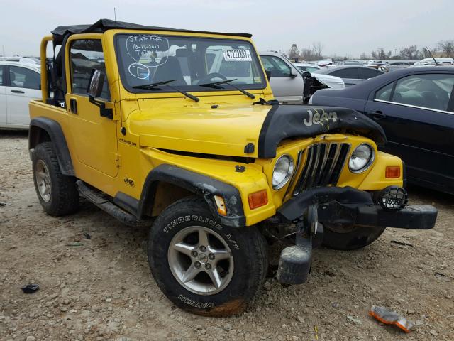 1J4FA29P61P335169 - 2001 JEEP WRANGLER / YELLOW photo 1