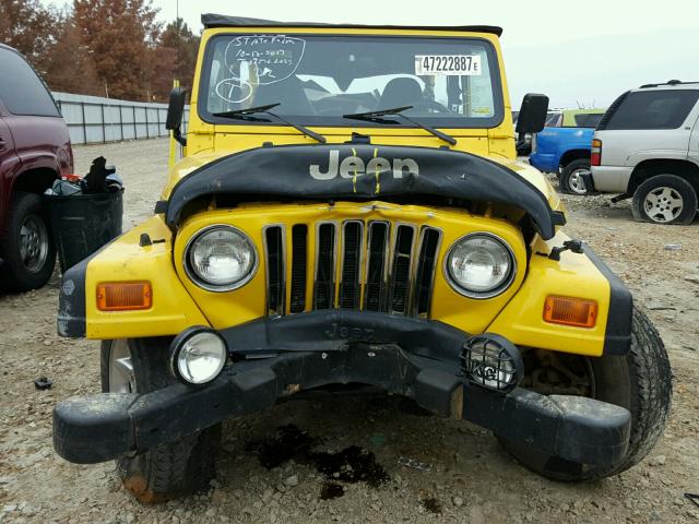 1J4FA29P61P335169 - 2001 JEEP WRANGLER / YELLOW photo 7