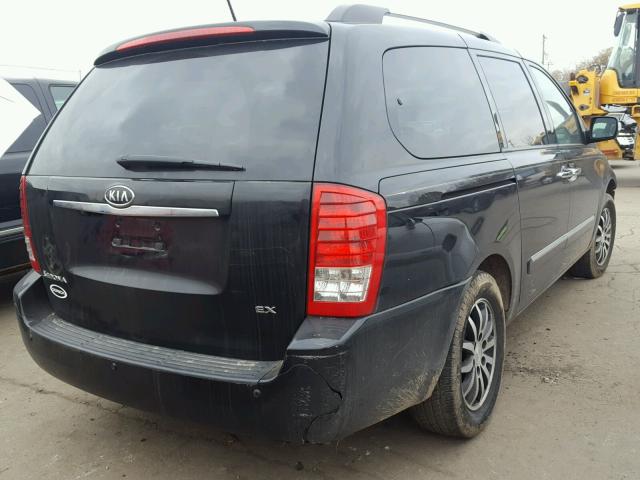 KNDMH4C72C6446789 - 2012 KIA SEDONA EX BLACK photo 4