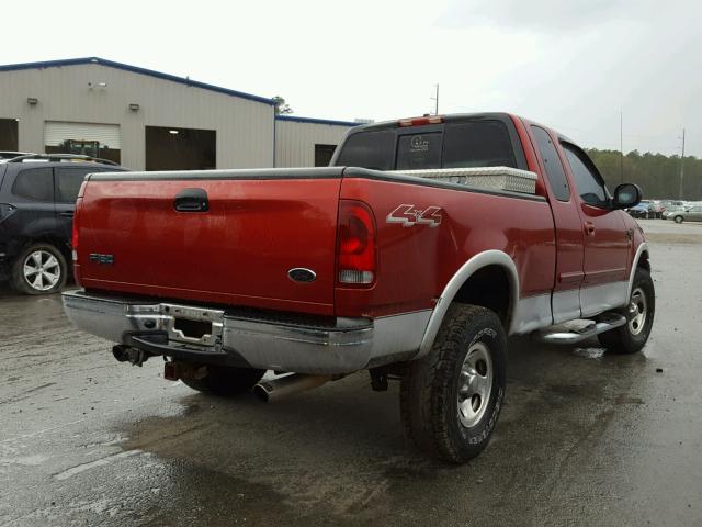 1FTRX18W81NA83103 - 2001 FORD F150 RED photo 4