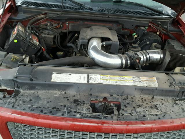 1FTRX18W81NA83103 - 2001 FORD F150 RED photo 7