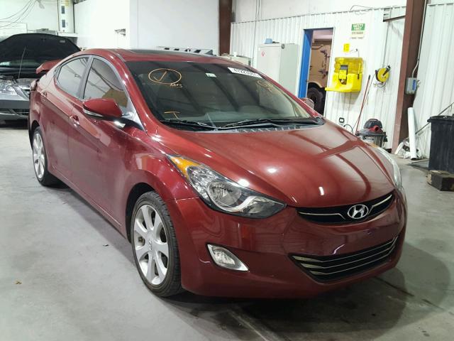 KMHDH4AE4CU324332 - 2012 HYUNDAI ELANTRA GL MAROON photo 1