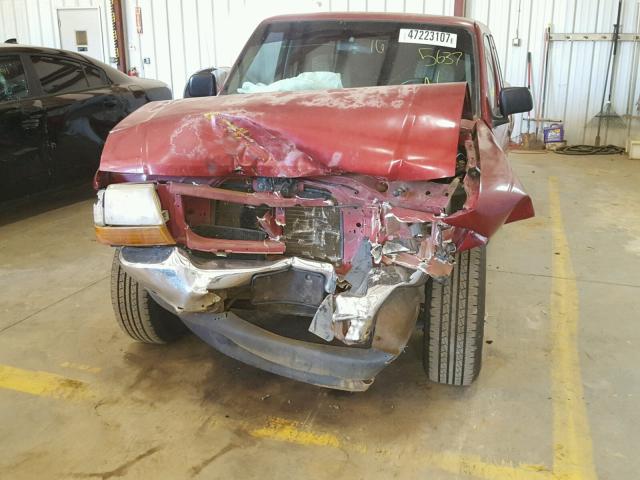 1FTYR14V3YPB45637 - 2000 FORD RANGER SUP RED photo 9