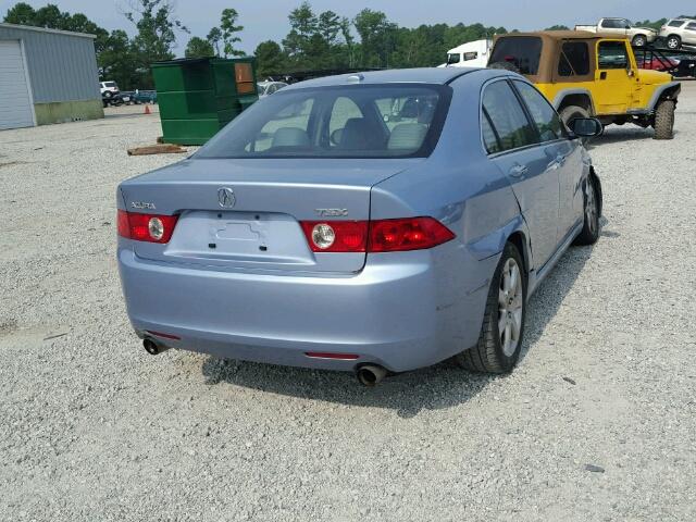 JH4CL96895C006826 - 2005 ACURA TSX BLUE photo 4