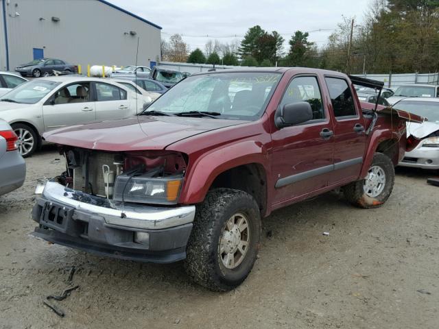 1GCDT43E188213804 - 2008 CHEVROLET COLORADO L RED photo 2