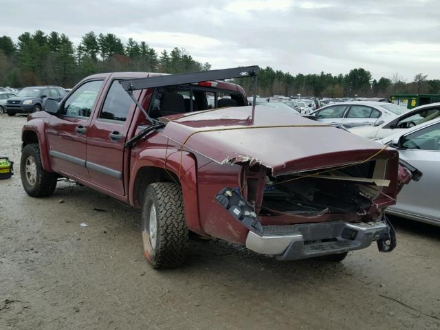 1GCDT43E188213804 - 2008 CHEVROLET COLORADO L RED photo 3