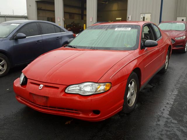 2G1WW12E949244533 - 2004 CHEVROLET MONTE CARL RED photo 2