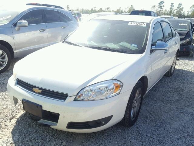 2G1WC583089206765 - 2008 CHEVROLET IMPALA LT WHITE photo 2