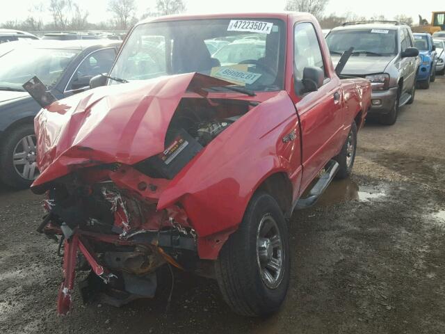 1FTYR10D85PA05527 - 2005 FORD RANGER RED photo 2