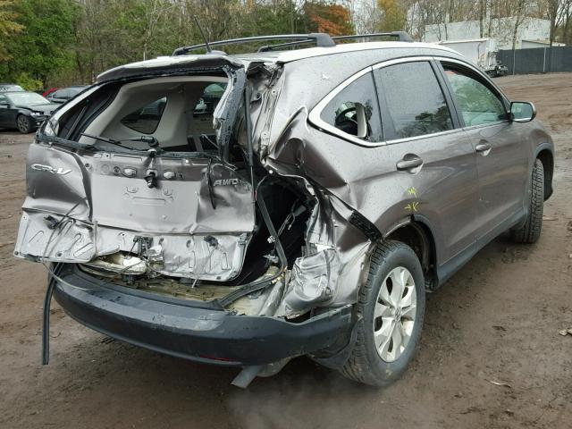 5J6RM4H7XCL020712 - 2012 HONDA CR-V EXL 棕色 照片 4