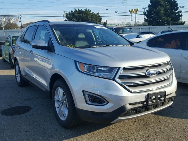 2FMPK4J98HBC30355 - 2017 FORD EDGE SEL SILVER photo 1