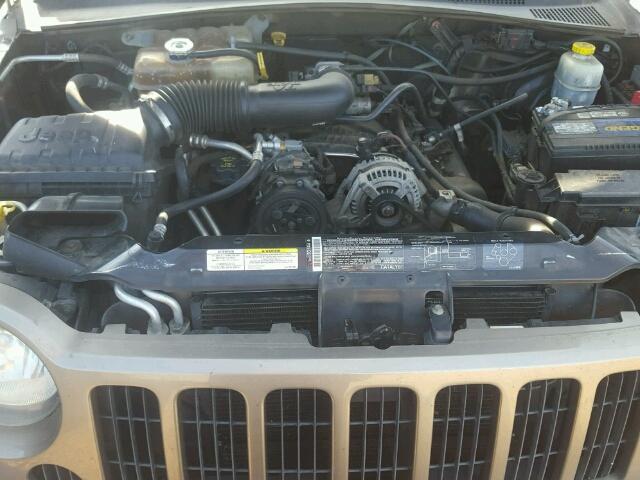 1J4GK48K95W510433 - 2005 JEEP LIBERTY SP GOLD photo 7