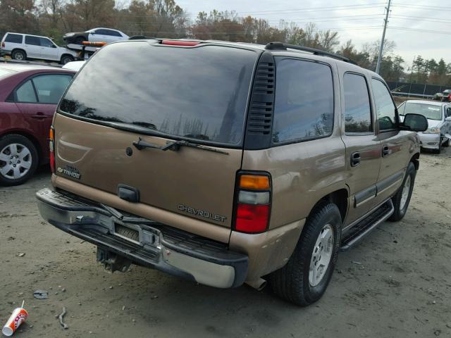 1GNEK13Z24R160471 - 2004 CHEVROLET TAHOE K150 BEIGE photo 4