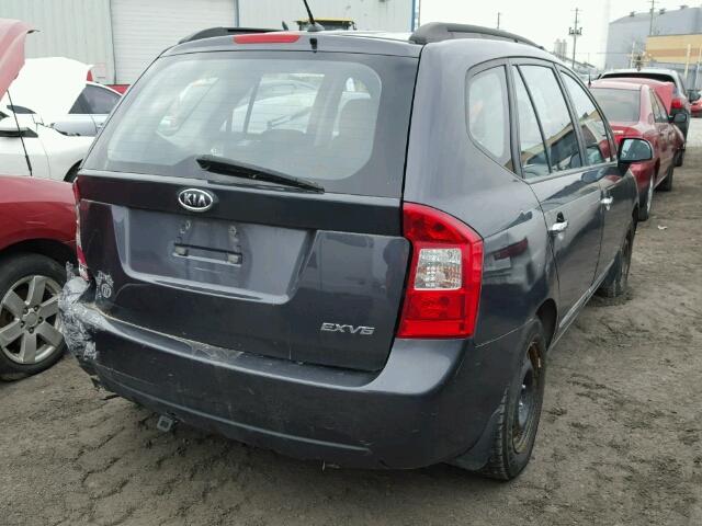 KNAFG526887200841 - 2008 KIA RONDO LX GRAY photo 4