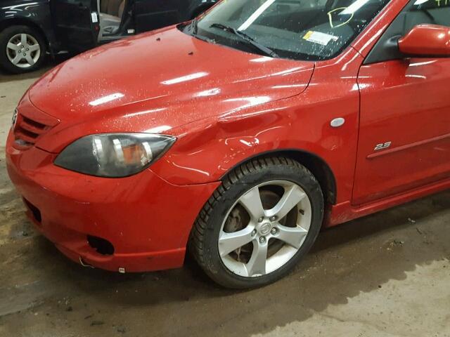 JM1BK143841213288 - 2004 MAZDA 3 HATCHBAC RED photo 9