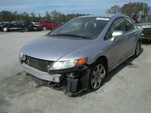 2HGFA16568H522771 - 2008 HONDA CIVIC LX SILVER photo 2