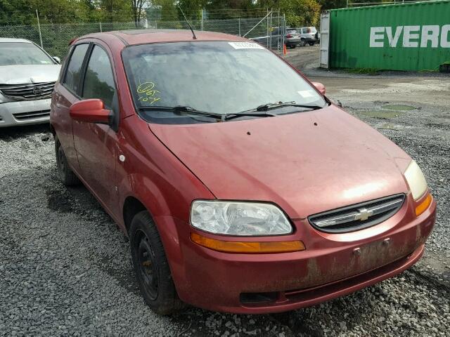 KL1TD66648B259565 - 2008 CHEVROLET AVEO BASE Қызыл фото 1