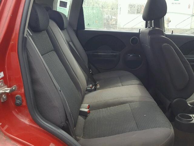 KL1TD66648B259565 - 2008 CHEVROLET AVEO BASE Қызыл фото 6