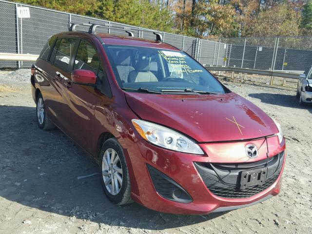 JM1CW2BL1C0125592 - 2012 MAZDA 5 RED photo 1