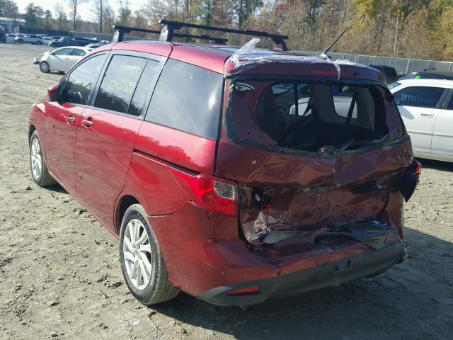 JM1CW2BL1C0125592 - 2012 MAZDA 5 RED photo 3