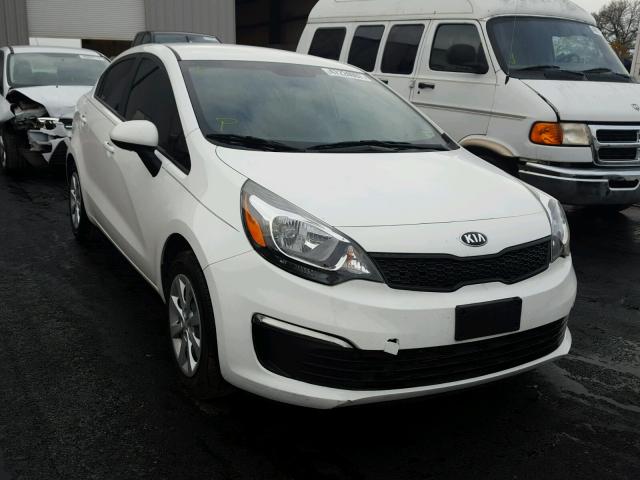 KNADM4A34G6622028 - 2016 KIA RIO LX WHITE photo 1