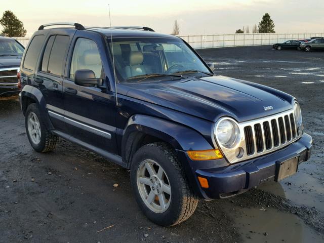 1J4GL58K36W100411 - 2006 JEEP LIBERTY LI BLUE photo 1