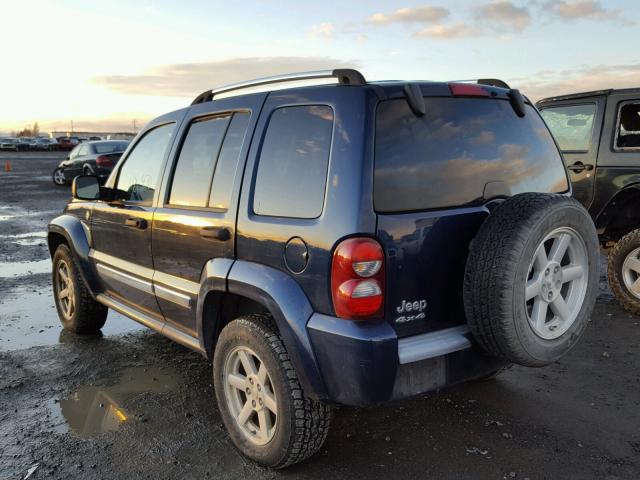 1J4GL58K36W100411 - 2006 JEEP LIBERTY LI BLUE photo 3