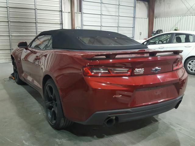 1G1FD3DX6G0166923 - 2016 CHEVROLET CAMARO LT RED photo 3