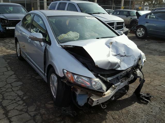 JHMFA36276S026432 - 2006 HONDA CIVIC HYBR SILVER photo 1