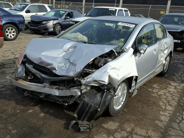 JHMFA36276S026432 - 2006 HONDA CIVIC HYBR SILVER photo 2