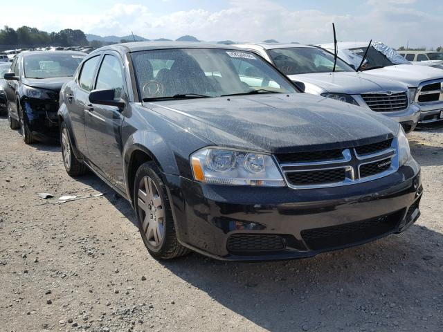 1B3BD4FB2BN509737 - 2011 DODGE AVENGER EX BLACK photo 1