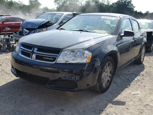 1B3BD4FB2BN509737 - 2011 DODGE AVENGER EX BLACK photo 2