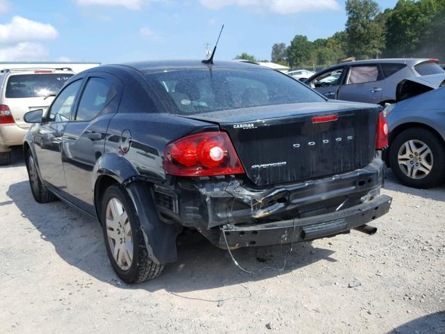 1B3BD4FB2BN509737 - 2011 DODGE AVENGER EX BLACK photo 3