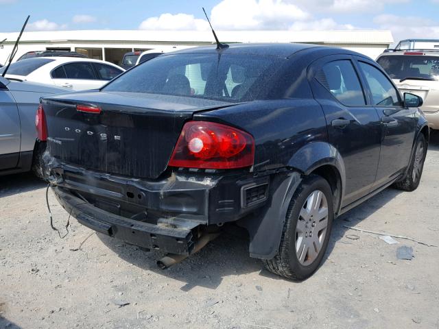 1B3BD4FB2BN509737 - 2011 DODGE AVENGER EX BLACK photo 4