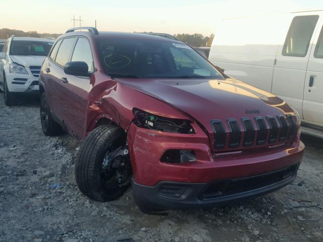 1C4PJLAS5HW541227 - 2017 JEEP CHEROKEE S RED photo 1