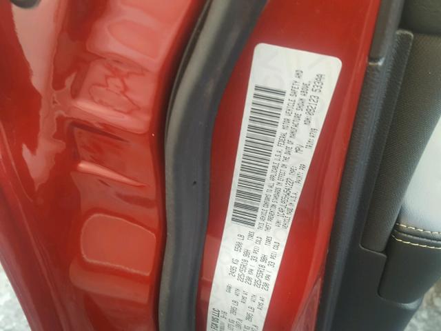 1C4PJLAS5HW541227 - 2017 JEEP CHEROKEE S RED photo 10