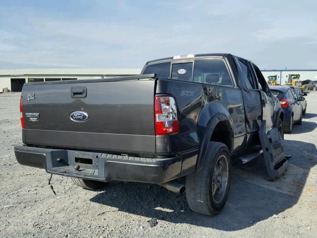 1FTRX14W16FA48412 - 2006 FORD F150 GRAY photo 4