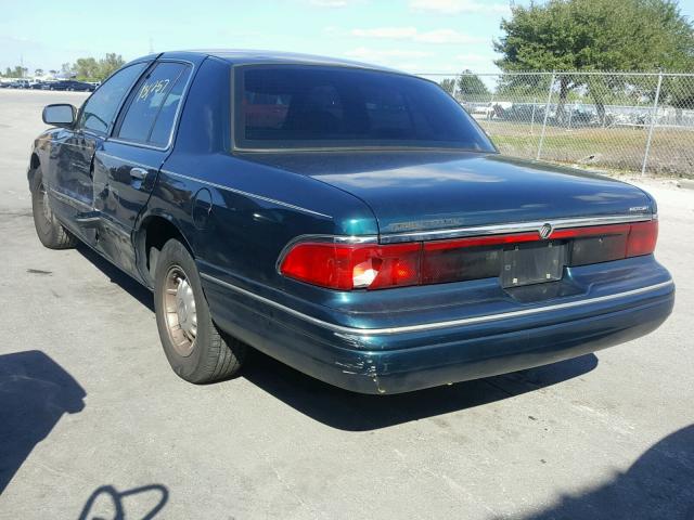 2MELM75W1VX721216 - 1997 MERCURY GRAND MARQ TEAL photo 3