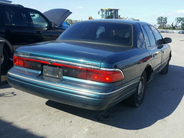 2MELM75W1VX721216 - 1997 MERCURY GRAND MARQ TEAL photo 4