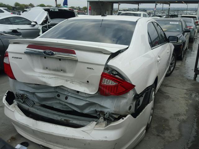 3FAHP0JA8CR414417 - 2012 FORD FUSION SEL WHITE photo 4