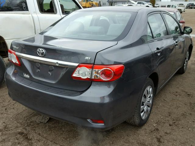 2T1BU4EE2CC874787 - 2012 TOYOTA COROLLA BA CHARCOAL photo 4