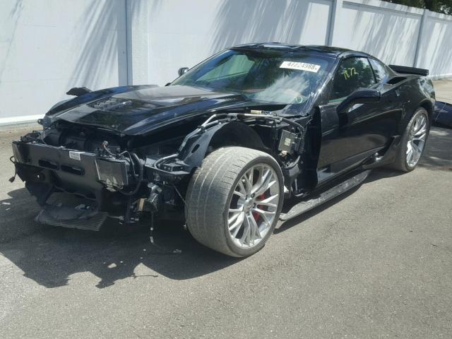 1G1YU2D65J5601466 - 2018 CHEVROLET CORVETTE Z BLACK photo 2