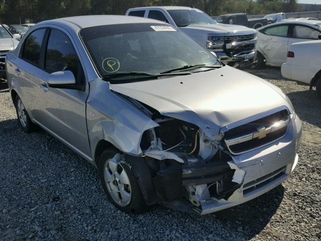 KL1TD56637B109617 - 2007 CHEVROLET AVEO BASE SILVER photo 1