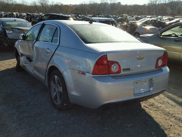 1G1ZC5E10BF117373 - 2011 CHEVROLET MALIBU 1LT SILVER photo 3