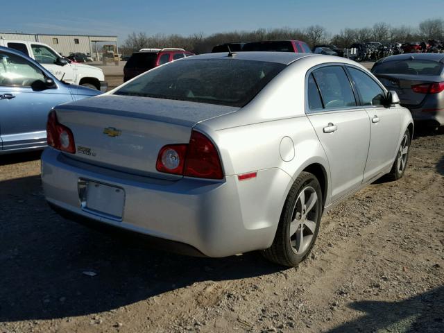 1G1ZC5E10BF117373 - 2011 CHEVROLET MALIBU 1LT SILVER photo 4